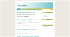 Desktop Screenshot of fazalyehiya.com